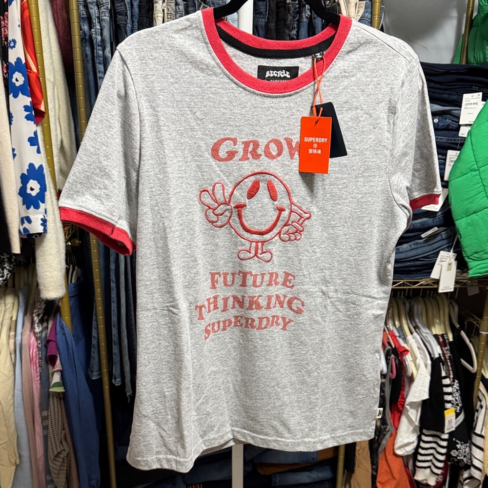 Recycle by Superdry Gray Tee Size 10.